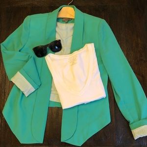 Turquoise blazer- aryn K. Nordstrom